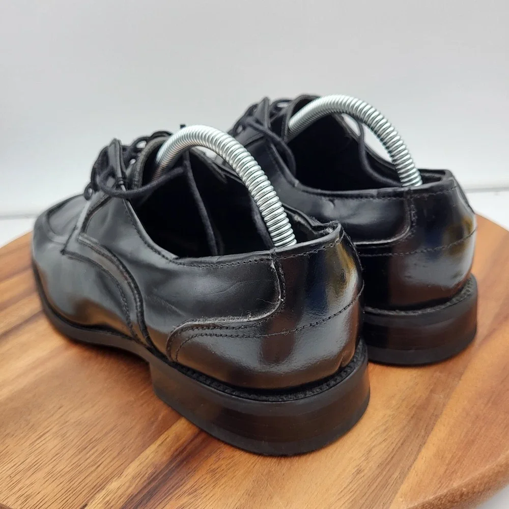 Stacy Adams Oxford Dress Shoes Mens Size 8.5 Wide Black Leather 20114-001‎